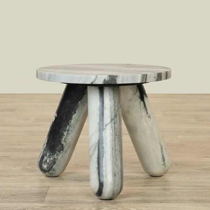 Marble Side Table - Timeless Luxury Solid Stone