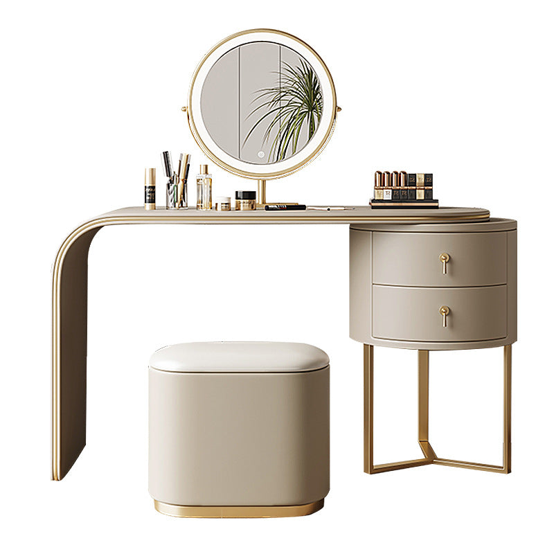 COOLBABY Minimalist cream style dressing table Bedroom modern simple light luxury makeup table network red style makeup table-GCC Home Center