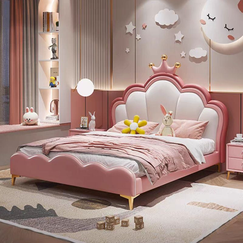 COOLBABY ZLJ1123 Children's Bed Girls Princess Bed Cartoon Crown Bed-GCC Home Center