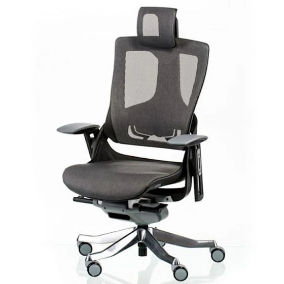 High Back Fabric Chair 49 cm - Black Office Chair-GCC Home Center