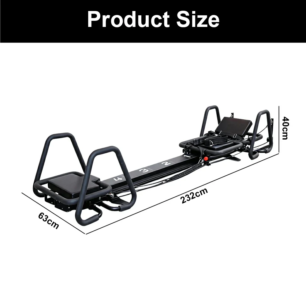 Mini Supermodel Adjustable Pilates Reformer Machine for Fitness Clubs Studio Use & Home Training