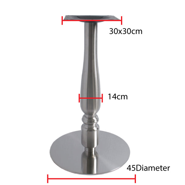 Jilphar Furniture Decorative column round stainless steel Table Base JP3045-GCC Home Center