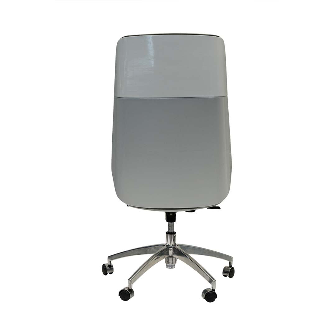 Luxury PU leather High Back Office Chair With Height Adjustable and Swivel Wheels-GCC Home Center