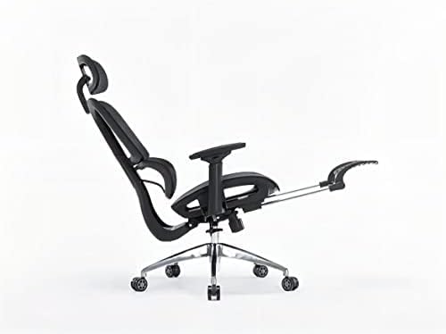 High Back Thick Cushion Computer Chair with Headrest and 3D Armrests, Adjustable Height Home Gaming Chair (Grey),-GCC Home Center
