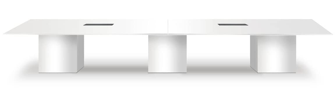 Mahmayi Modern Conference Table, Office Meeting Table, Conference Meeting Room Table - Light Concrete, 480CM