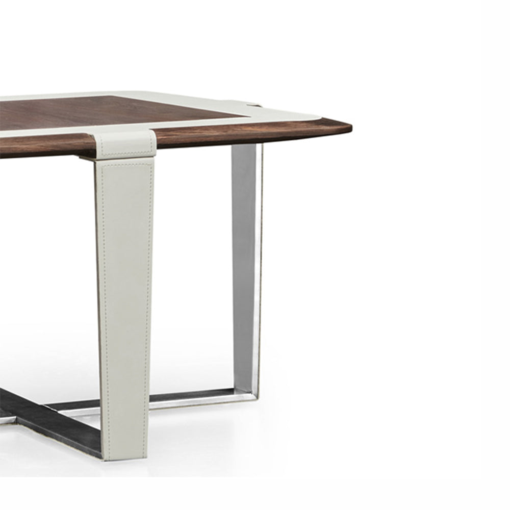 Square Design Office Coffee Table For Office, Home - White-GCC Home Center