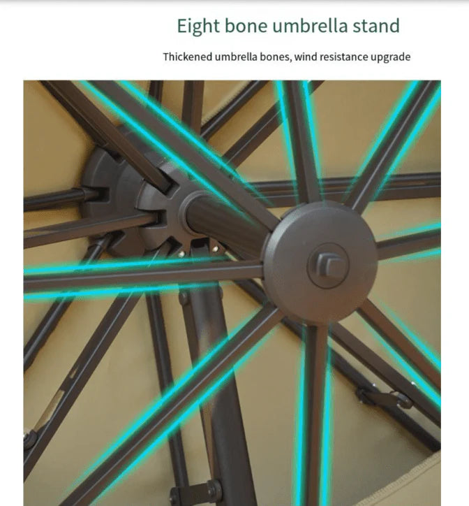 Garden Umbrella with Marble Base-GCC Home Center