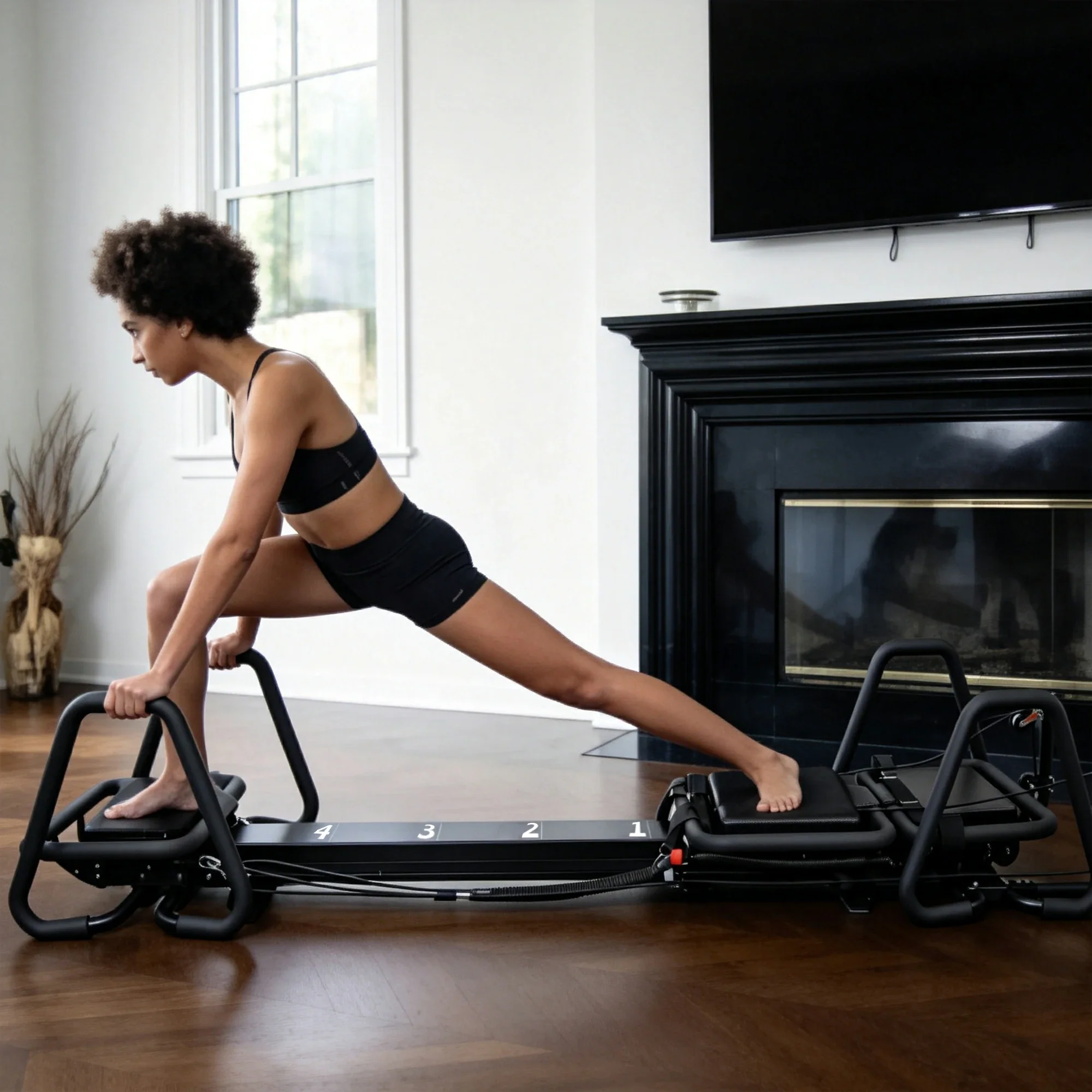 Mini Supermodel Adjustable Pilates Reformer Machine for Fitness Clubs Studio Use & Home Training