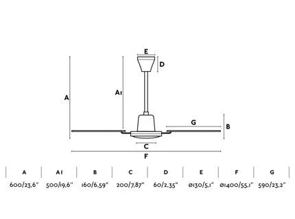 Brown/Mahogany Ceiling Fan With Wall Control Included