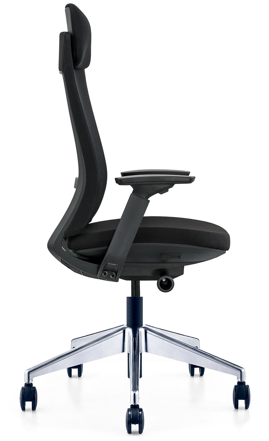 Ergonomic Multifunction Office Chair – Adjustable Headrest, 4-Position Lock, and Chrome Base