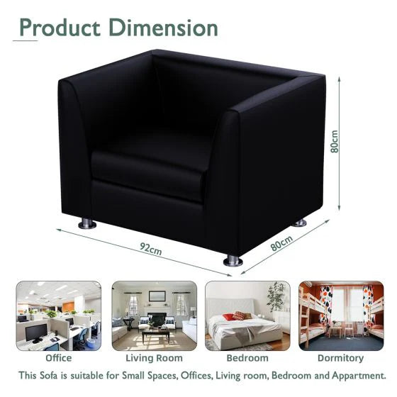 Seater PU Sofa, Elegant Sofa with Matt Finish Idea For Office And Home-GCC Home Center