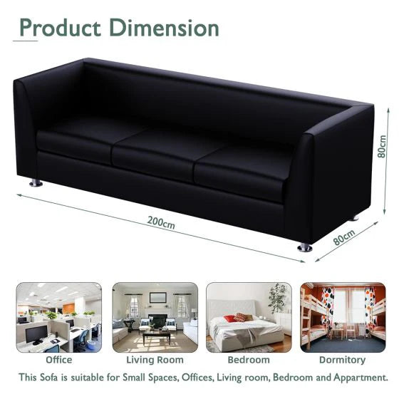 Seater PU Sofa, Elegant Sofa with Matt Finish Idea For Office And Home-GCC Home Center