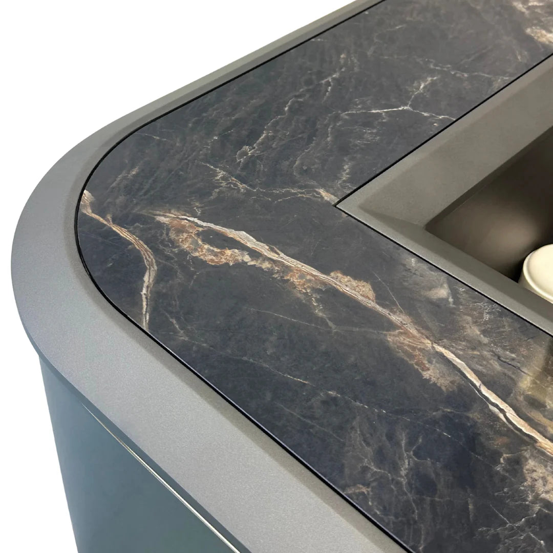 Modern Luxury Reception Desk – 240 × 80 × 105 cm