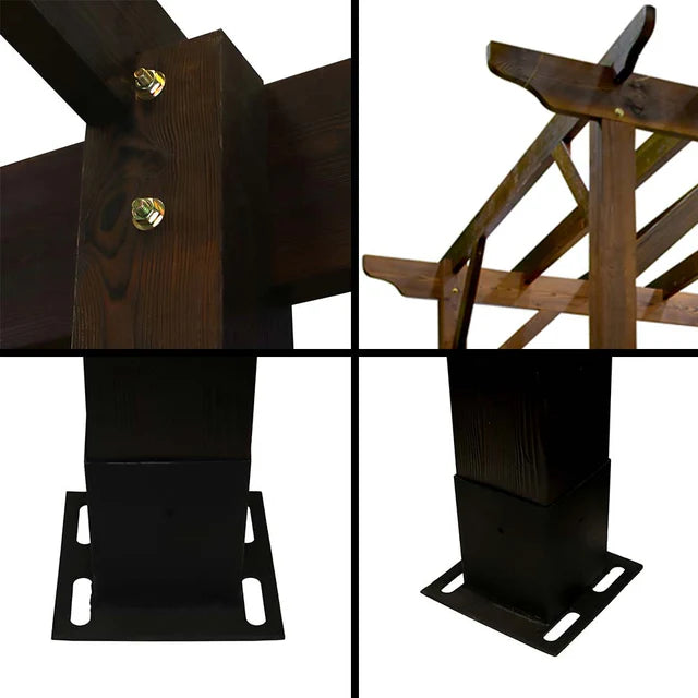 Solid Wood Garden Pergola Shade-GCC Home Center