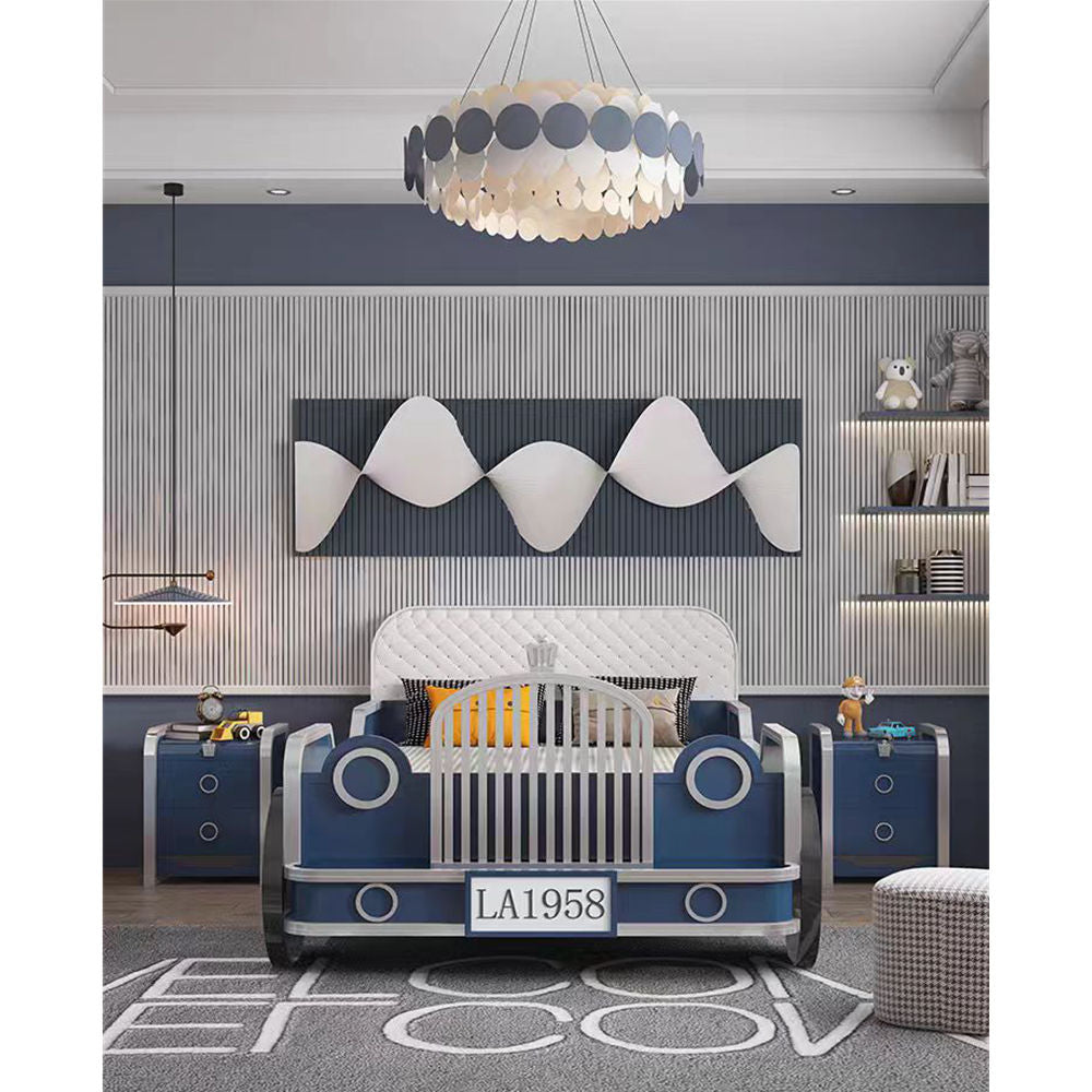 COOLBABY ZLJ1128 Children's Bed Boys Bed Car Style Single Bed-GCC Home Center