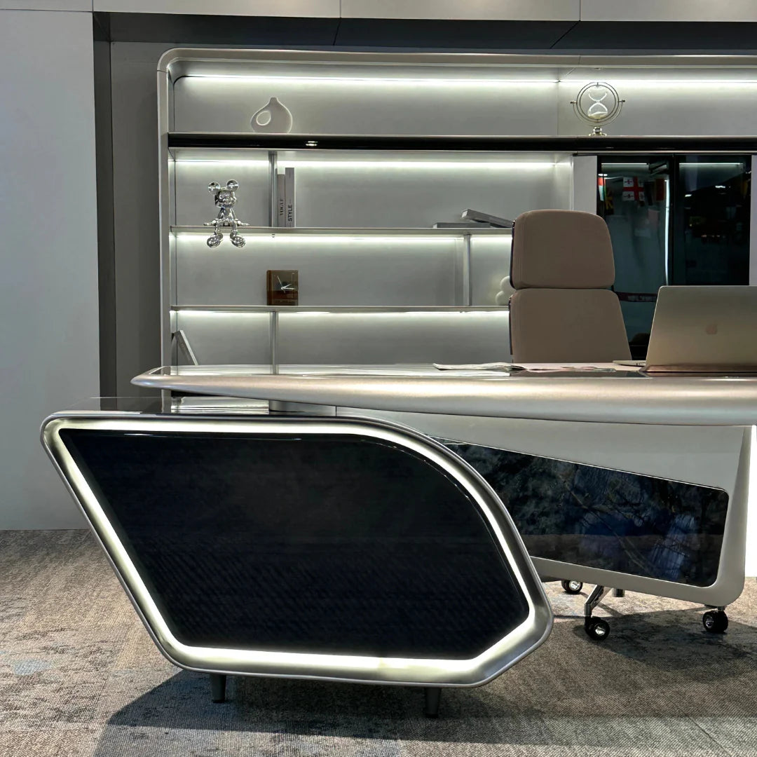 Modern Luxury Executive Desk – High-End Aircraft-Modeling CEO Table (260 × 100 cm)