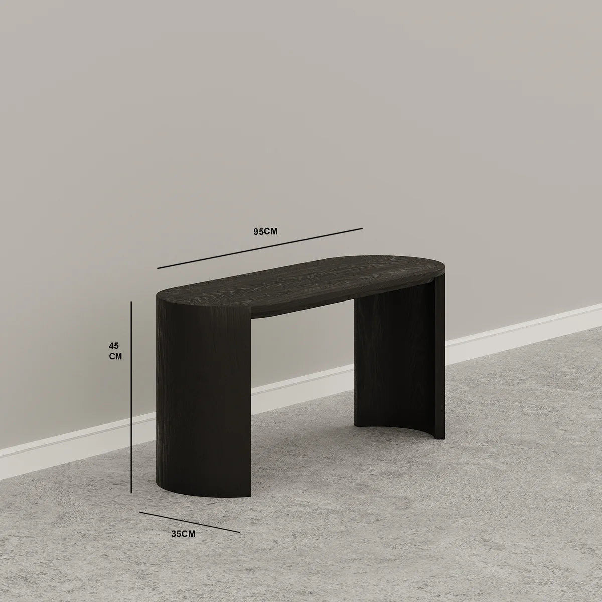 Coffee Table – 95 x 35 CM | Modern Oak Veneer Design