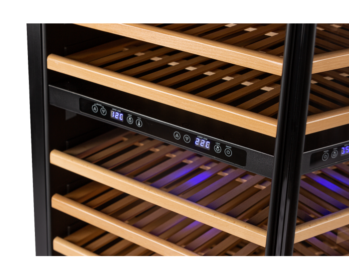 Wine and Beverage Cooler 121 Bottle Dual Zone Wine Fridge 325L Black – TERBC128DZ
