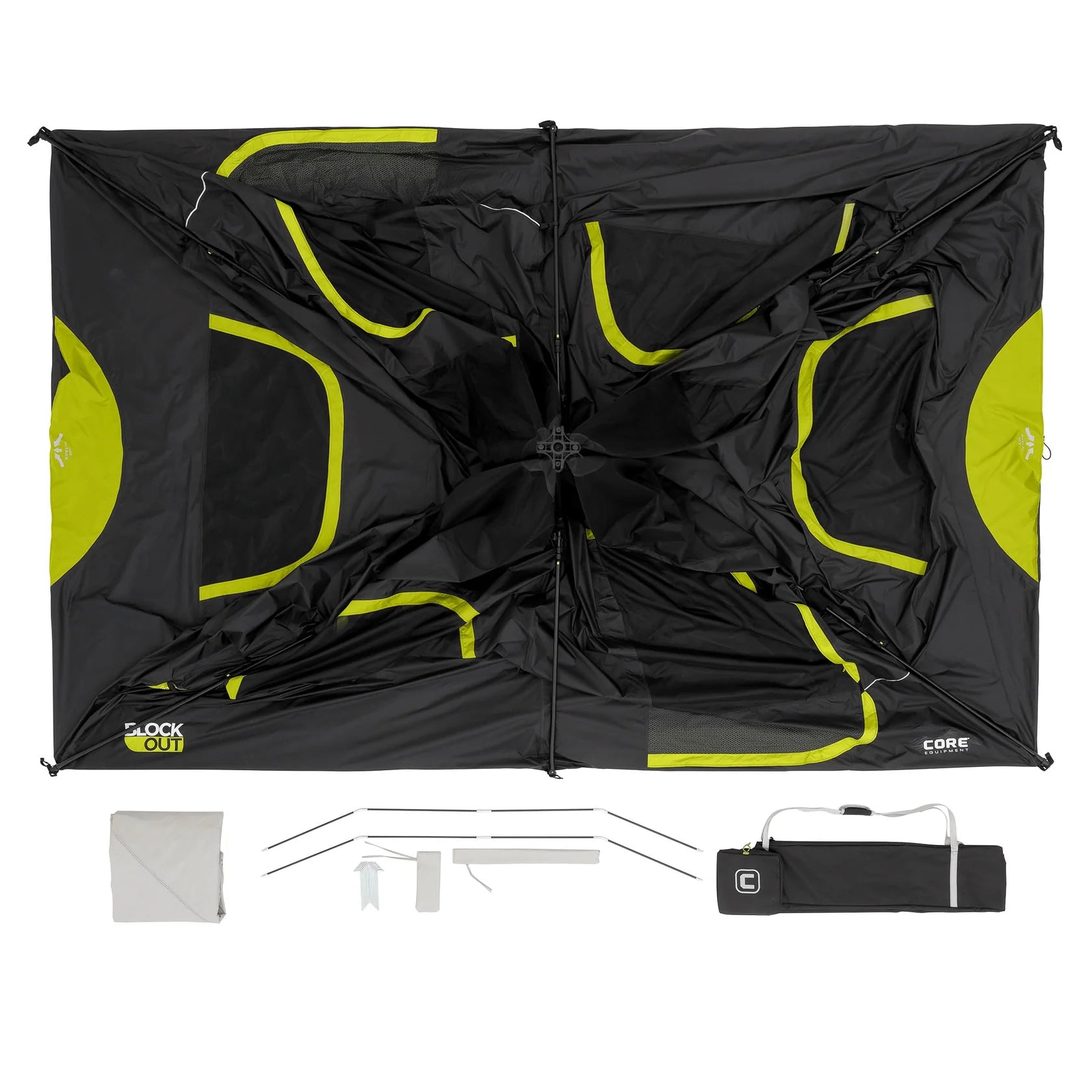 Core 9 Person Instant Cabin Blackout Tent – 14' x 9'