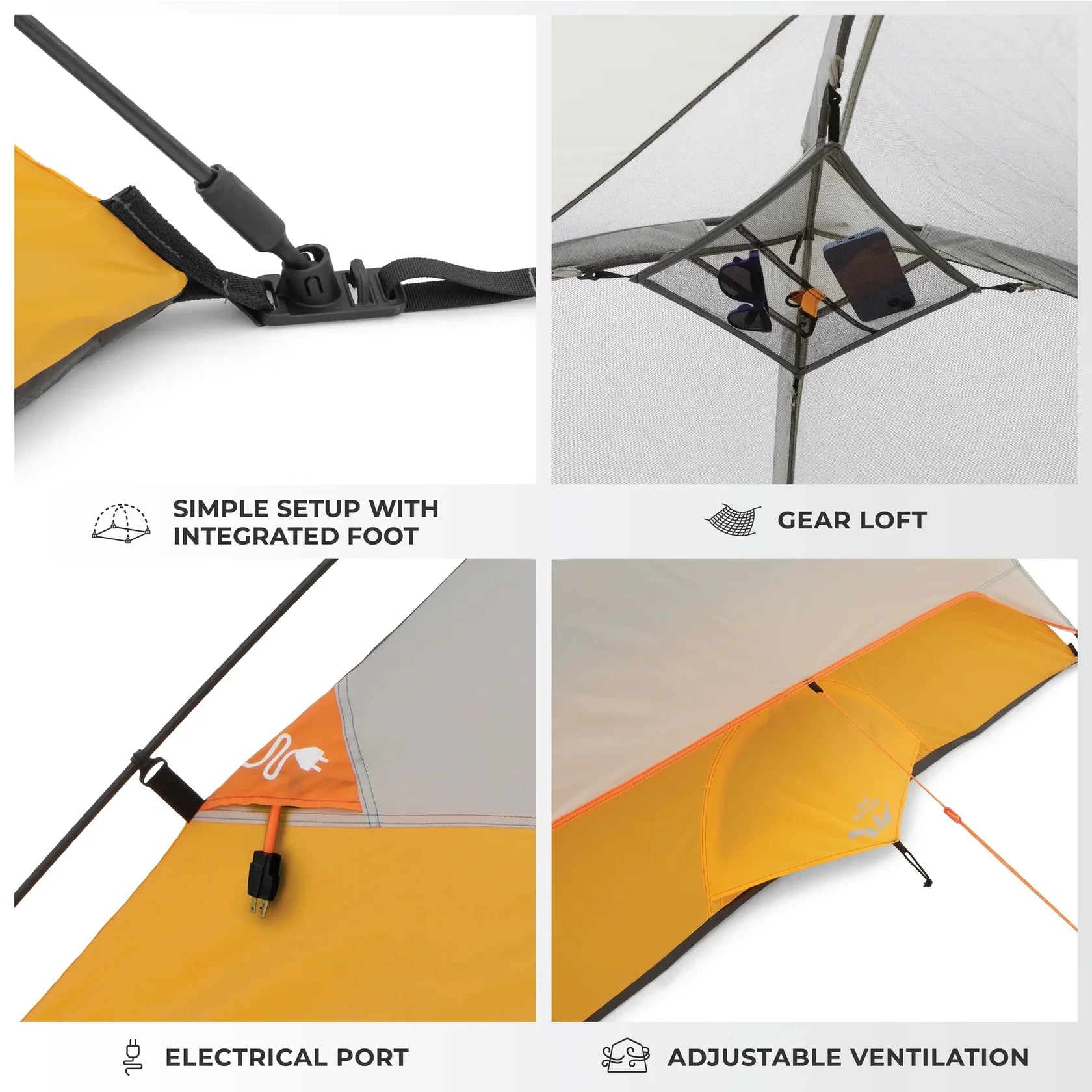 Core 3 Person Dome Backpacking Tent – 7' × 7'