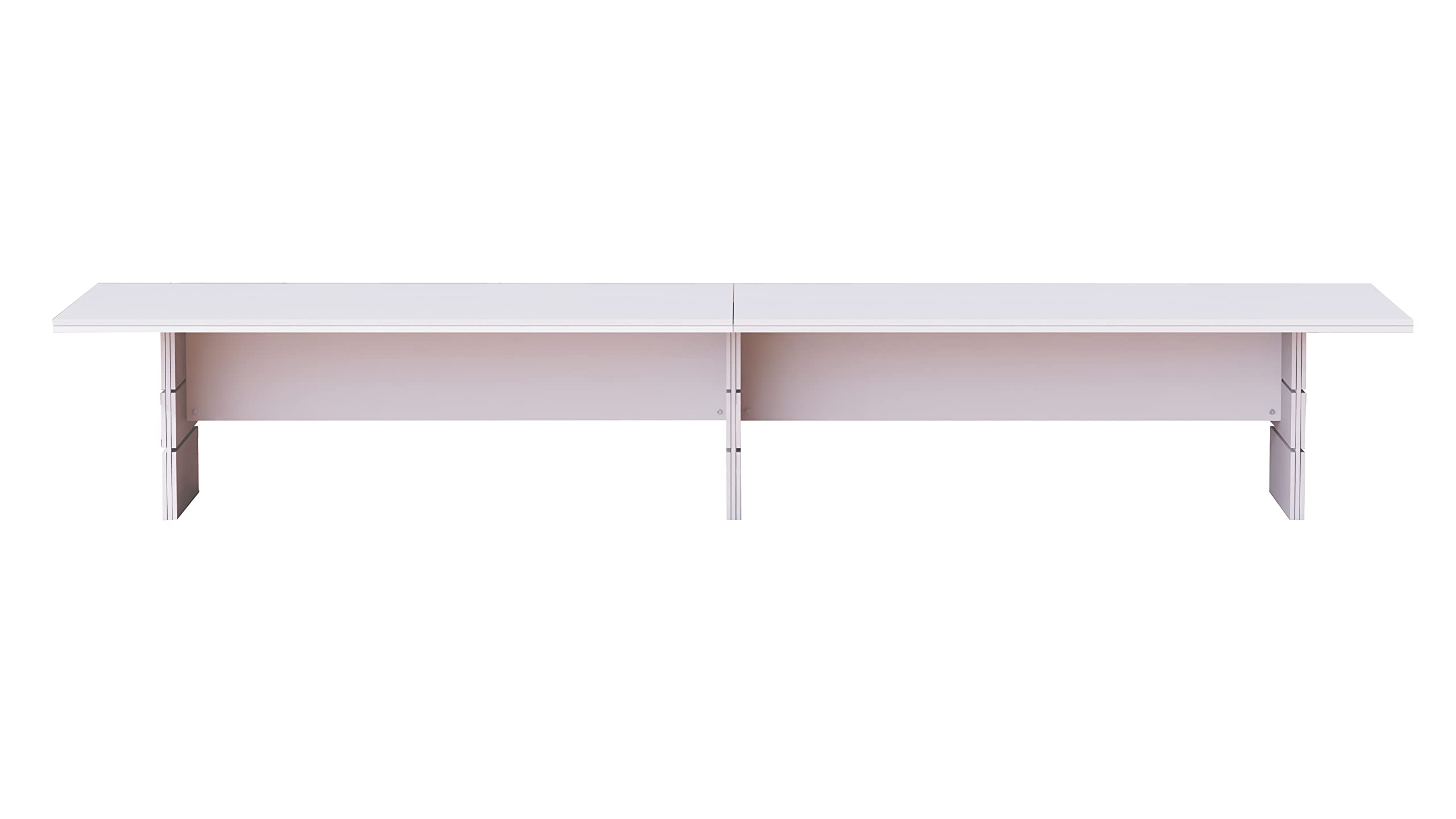 Mahmayi Modern Conference Table, Office Meeting Table, Conference Meeting Room Table - Light Concrete, 480CM