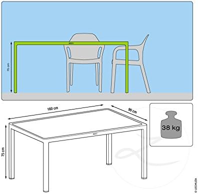 160 x 90 cm Dining Table - Rattan Look White-GCC Home Center