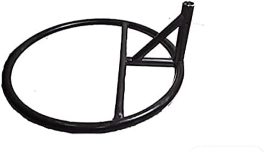 ALWASIT HOME Arabian Hanging Swing Chair | Modern Design Hanging Chair | Hammock Chair | Swing Chairs For Indoor Outdoor Balcony Garden Lawn Pool Side Beige Black Round Base-GCC Home Center