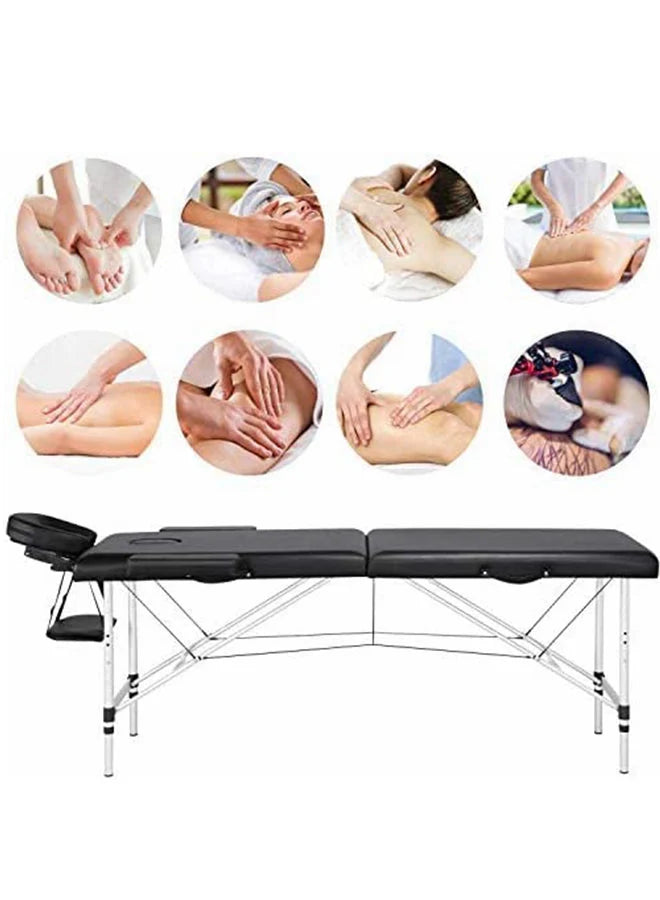 COOLBABY Portable Folding Massage Table – Adjustable Professional Spa & Therapy Bed with Carry Bag