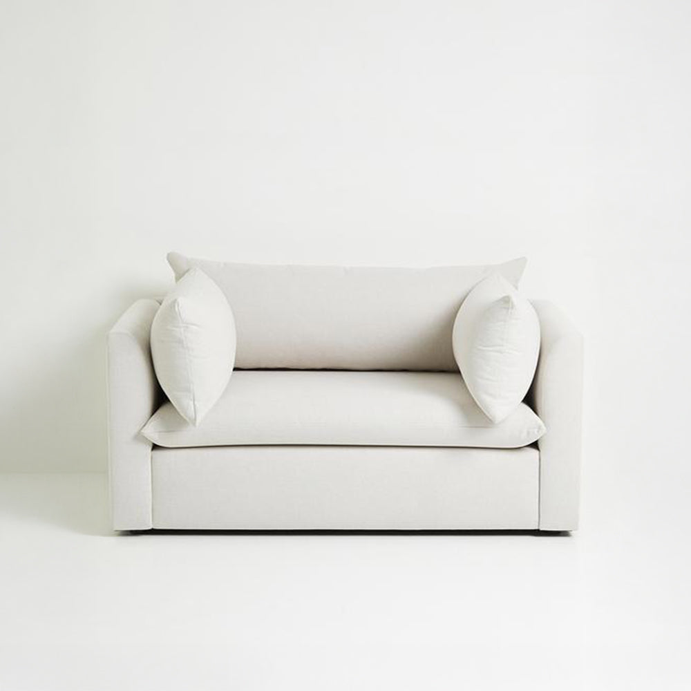 Luxe Loveseat Sofa For Modern Interiors - Ecru-GCC Home Center