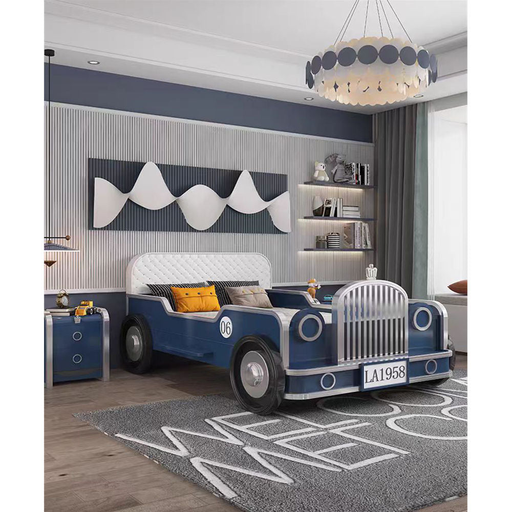 COOLBABY ZLJ1128 Children's Bed Boys Bed Car Style Single Bed-GCC Home Center