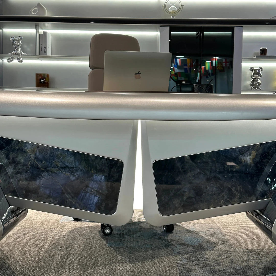 Modern Luxury Executive Desk – High-End Aircraft-Modeling CEO Table (260 × 100 cm)
