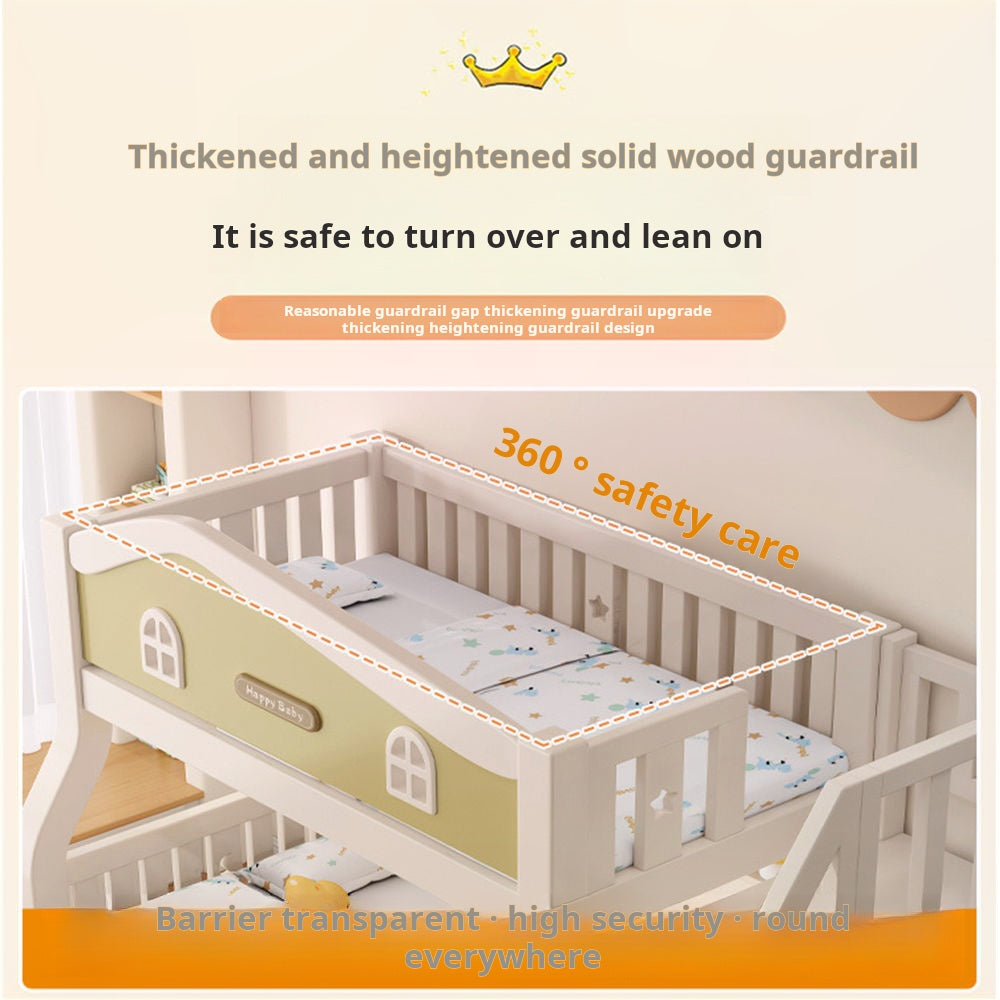 COOLBABY ZLJ1118 Multifunctional Modular Bed With Stairs And Double Drawers-GCC Home Center