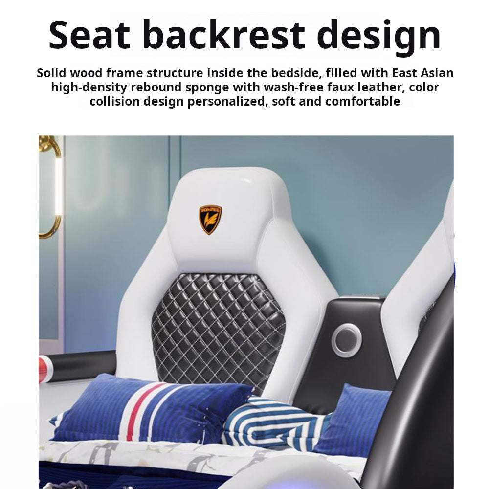 COOLBABY ZLJ1127 Children's Bed Boys Bed Car Style Single Bed-GCC Home Center