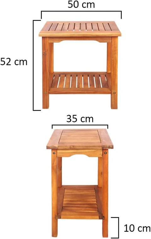 Wooden 2-Tier Outdoor Table-GCC Home Center
