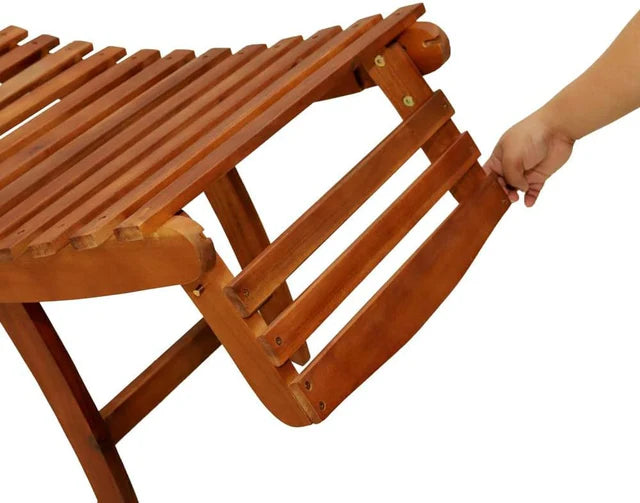 Elegant Folding Curved Sun Lounger-GCC Home Center