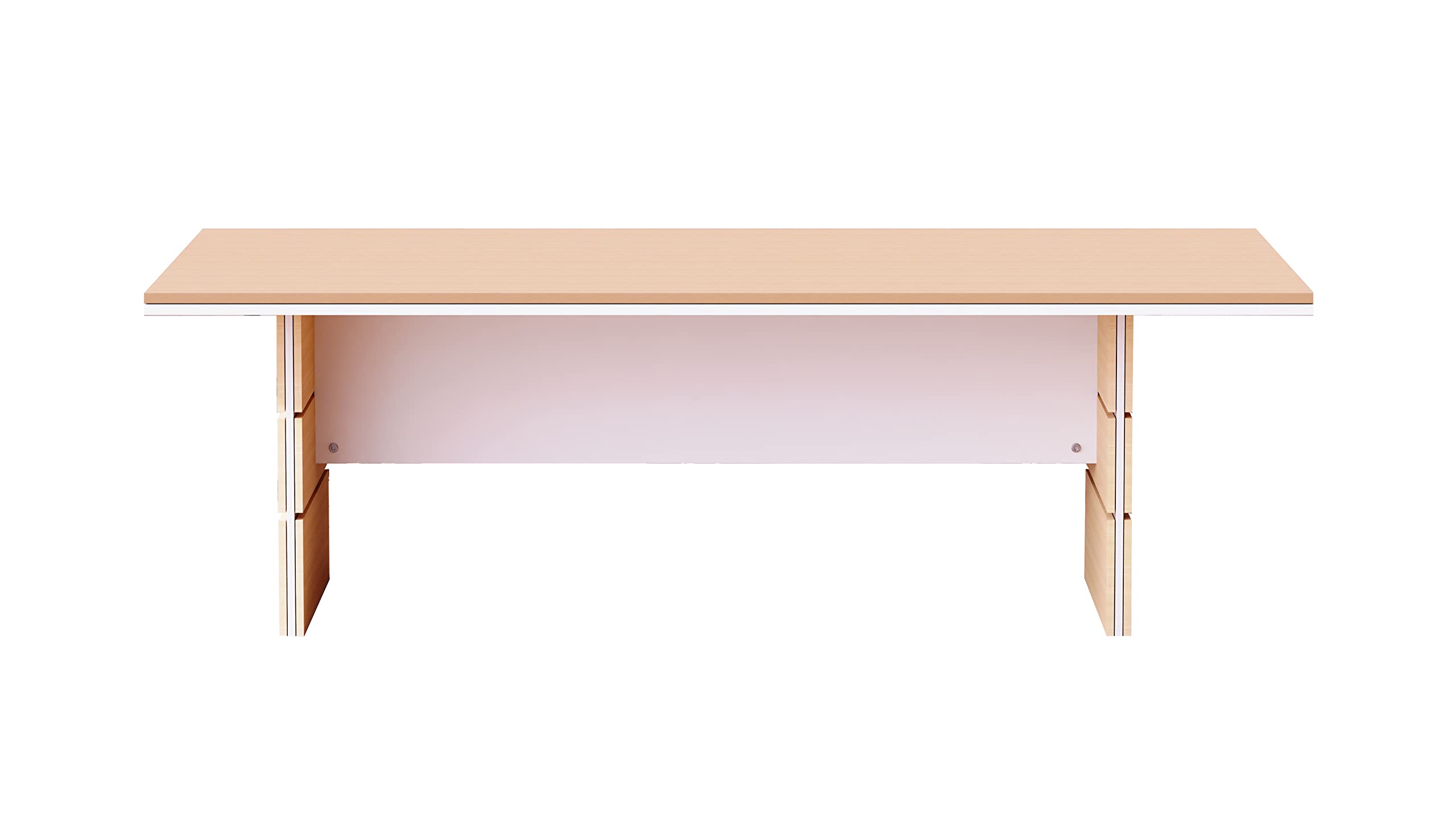 Mahmayi Modern Conference Table, Office Meeting Table, Conference Meeting Room Table - Light Concrete, 480CM