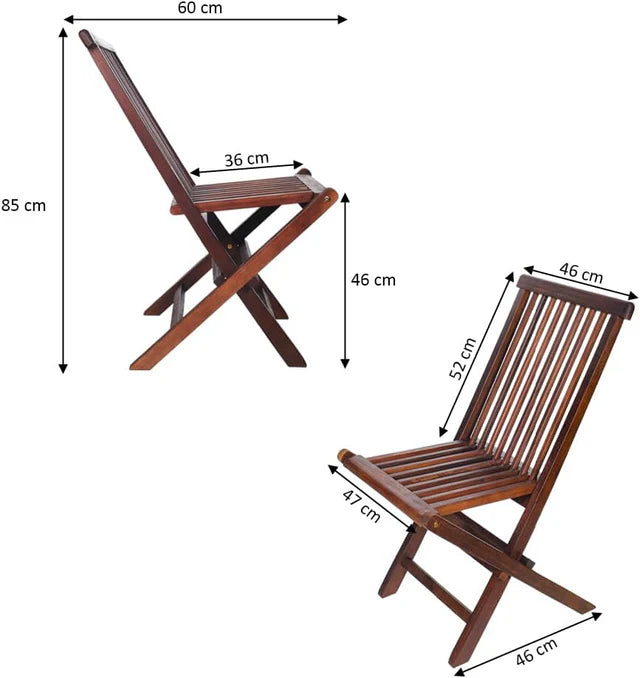Wooden Table and Chair Set (5 pieces) - Garden Set-GCC Home Center