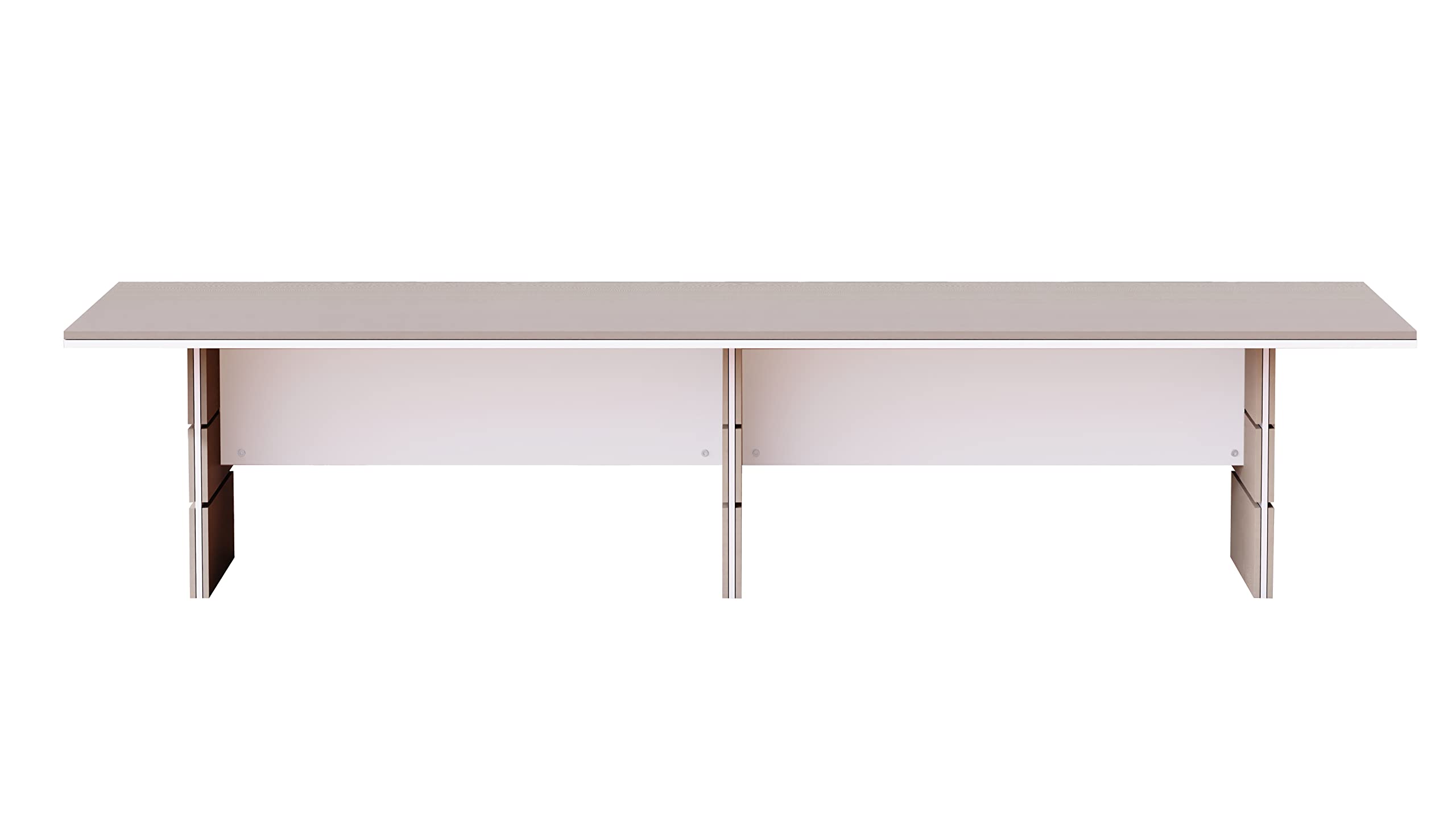 Mahmayi Modern Conference Table, Office Meeting Table, Conference Meeting Room Table - Light Concrete, 480CM