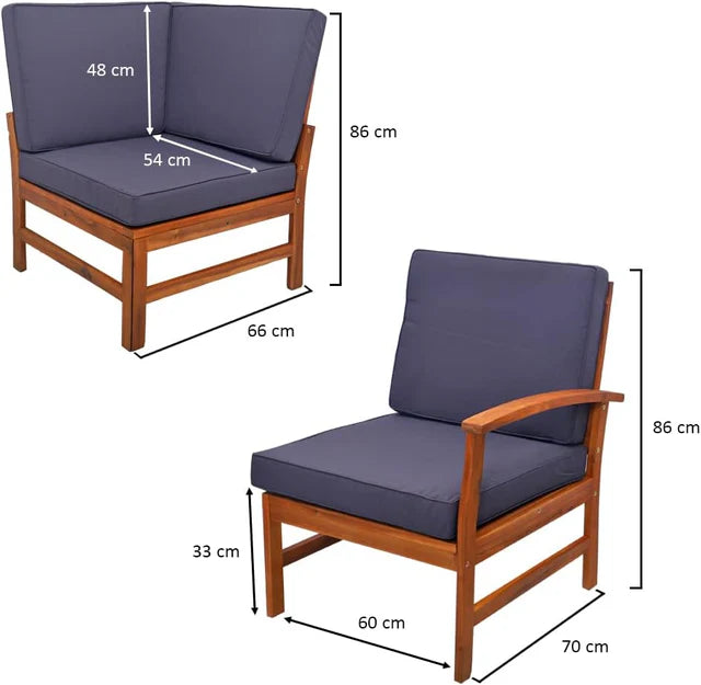 5 Seater Sectional Sofa Set, Outdoor/Indoor Sofa-GCC Home Center