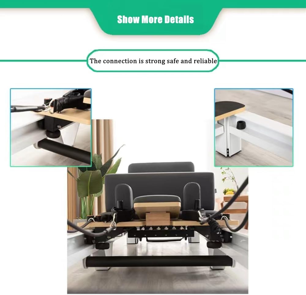 COOLBABY Pilates Core Bed Yoga Bed Pilates Body Shaping Machine Foldable Pilates Bed Aluminum Alloy Yoga Bed Suitable For Home, Fitness Yoga Room