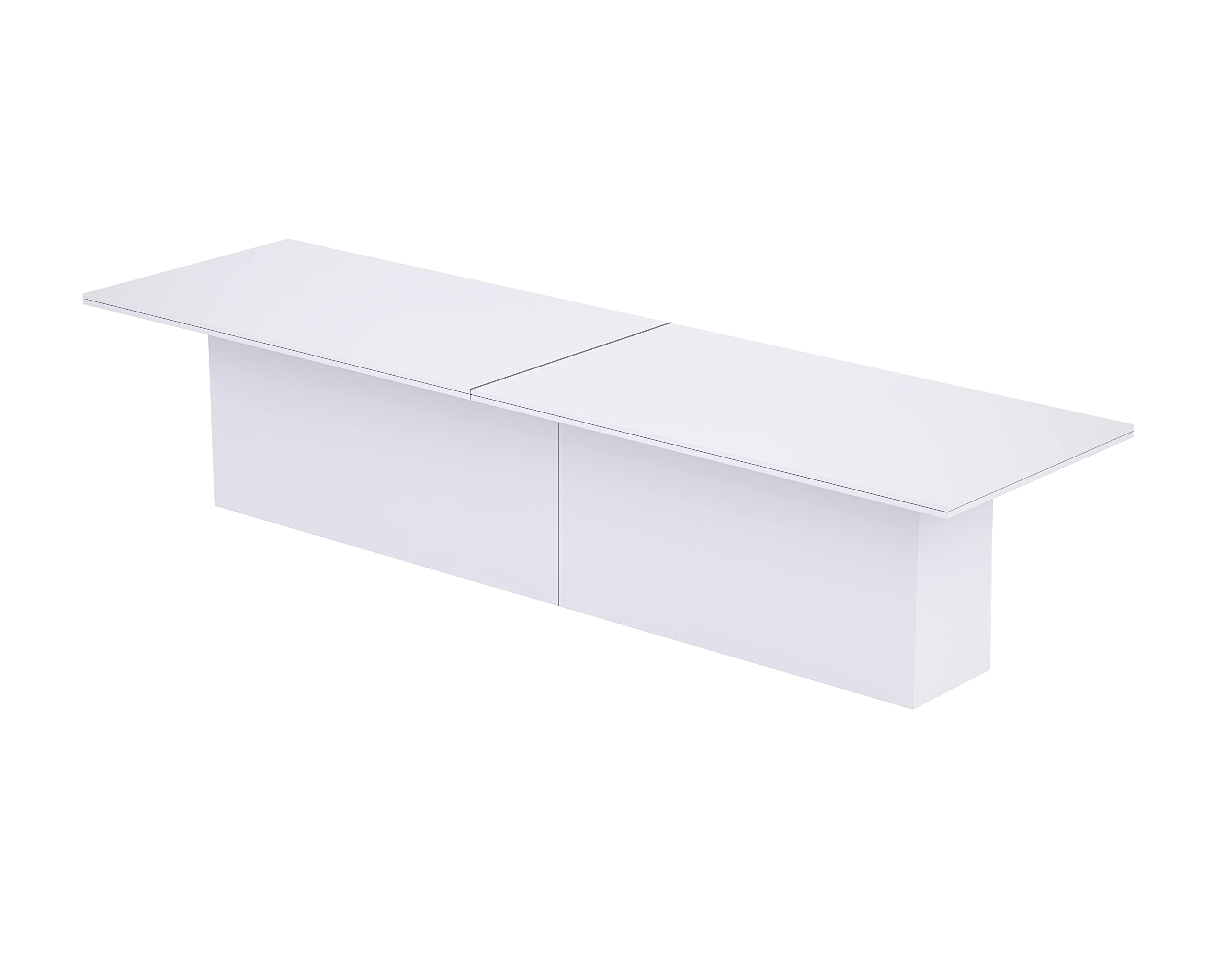 Mahmayi Modern Conference Table, Office Meeting Table, Conference Meeting Room Table - Light Concrete, 480CM