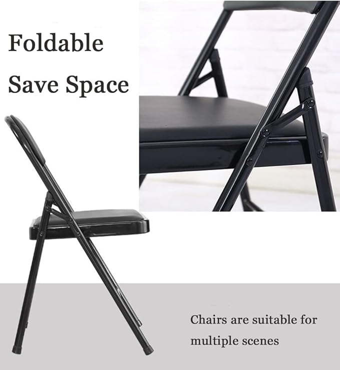 Folding Chair With Padded Seats Multi Functional Portable Chair-GCC Home Center