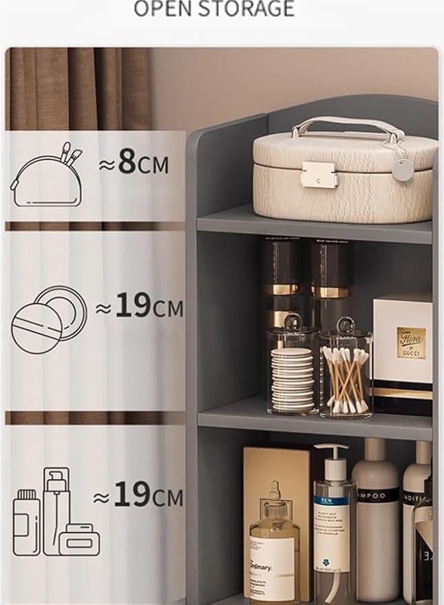 Multifunctional Makeup Vanity Dressing Table with Drawers and Chair 80 CM-GCC Home Center
