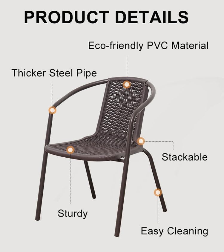 Dining Set 7 Piece Outdoor Furniture Patio Dining Table and Chair Balcony - Anthracite & Grey-GCC Home Center