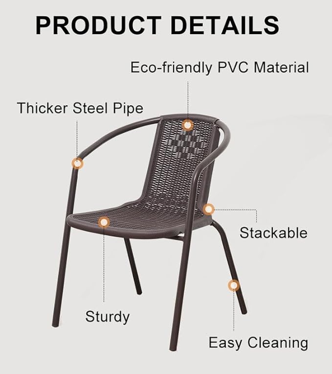 Dining Set 7 Piece Outdoor Furniture Patio Dining Table and Chair Balcony - Anthracite & Grey-GCC Home Center