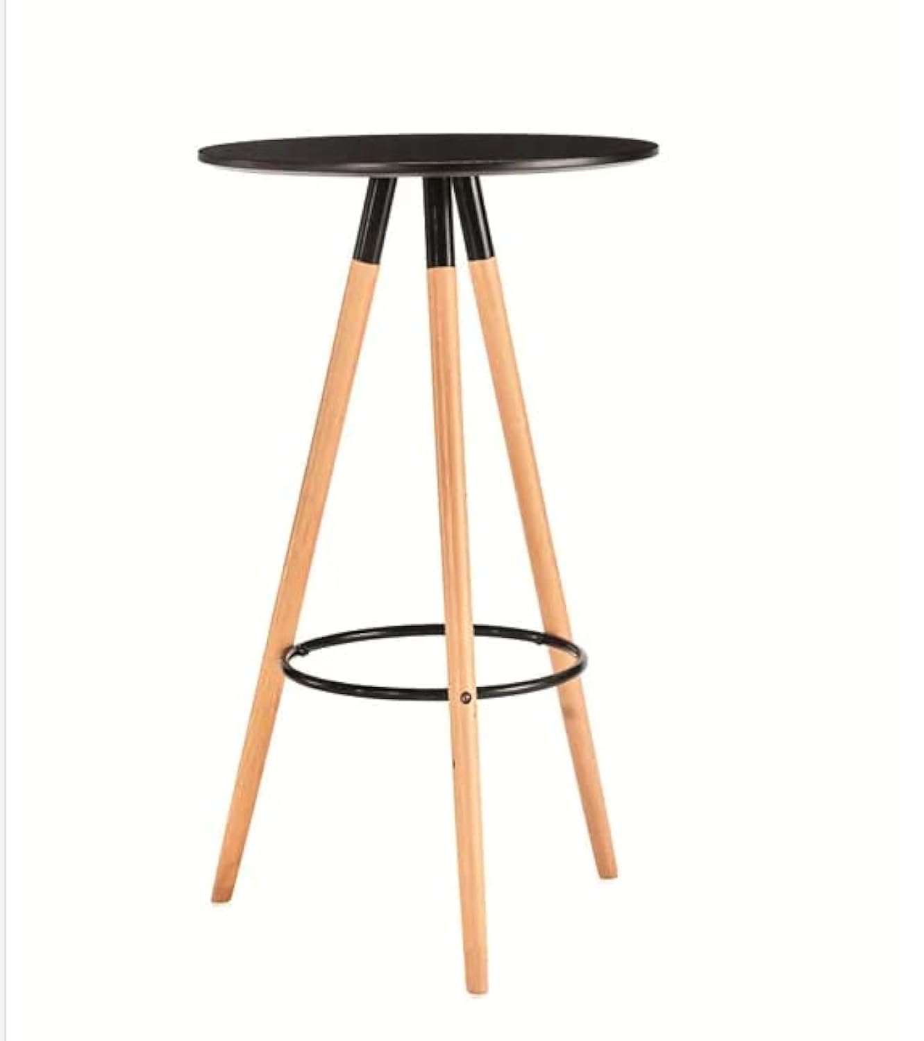 LANNY Bar Table Round Cocktail Bistro Table for Pub, Dining Room, Kitchen & Home bar (white)-GCC Home Center