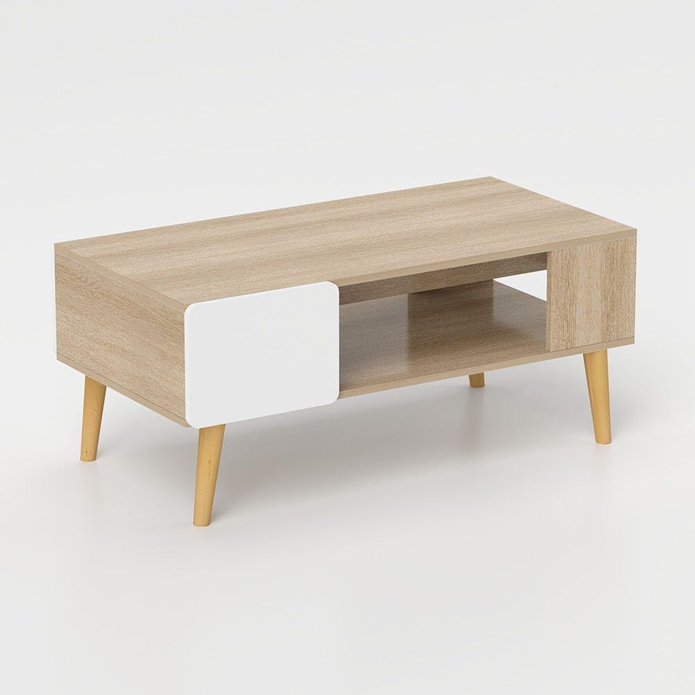 Danube Home Adonia Coffee Table | Multifunctional Living Room Desk | Space Saving Center Table | Modern Design Furniture For Home, Living Room L 100 x W 53 x H 42 cm - Oak