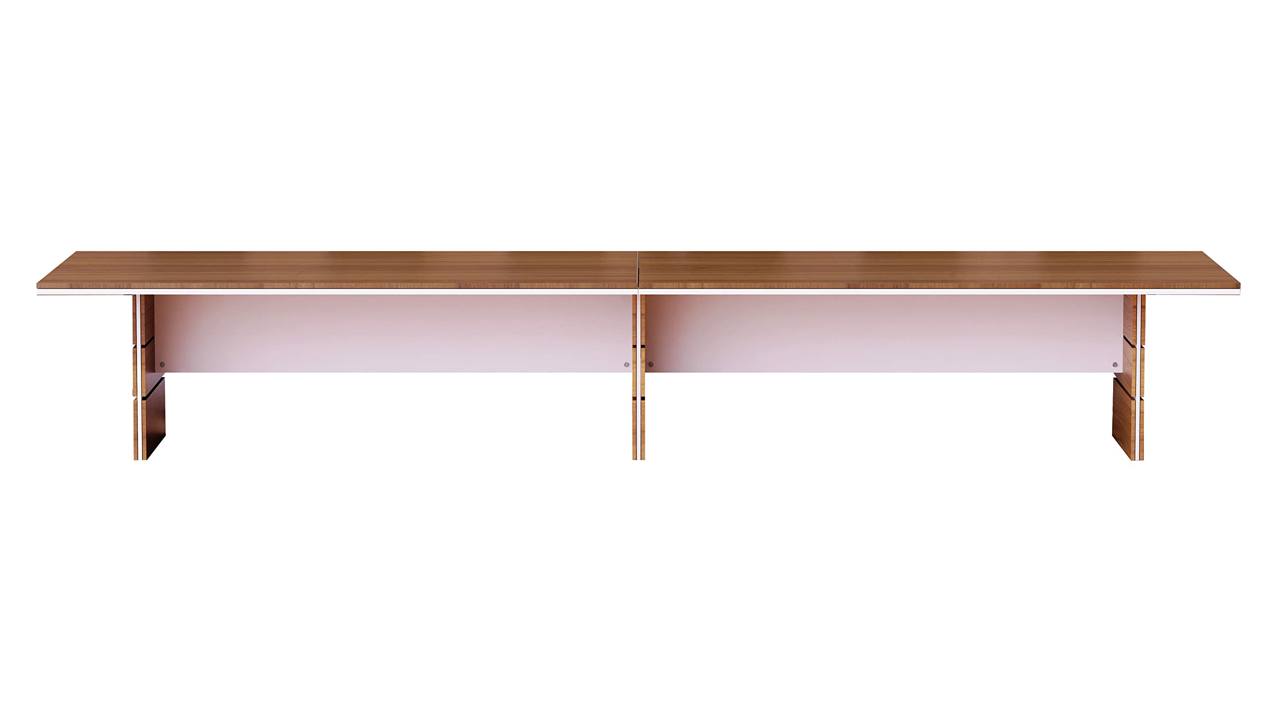 Mahmayi Modern Conference Table, Office Meeting Table, Conference Meeting Room Table - Light Concrete, 480CM