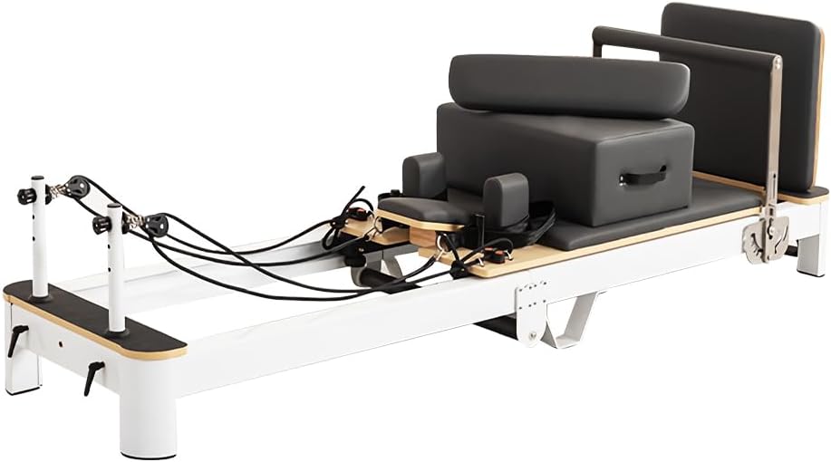 COOLBABY Pilates Core Bed Yoga Bed Pilates Body Shaping Machine Foldable Pilates Bed Aluminum Alloy Yoga Bed Suitable For Home, Fitness Yoga Room