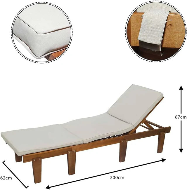 Stylish Sun Lounger For Beach And Garden-GCC Home Center